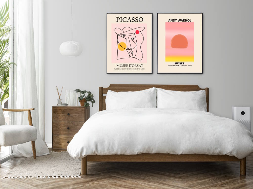 Andy Warhol Printed Poster Modern Wall Art Print for Master Bedroom