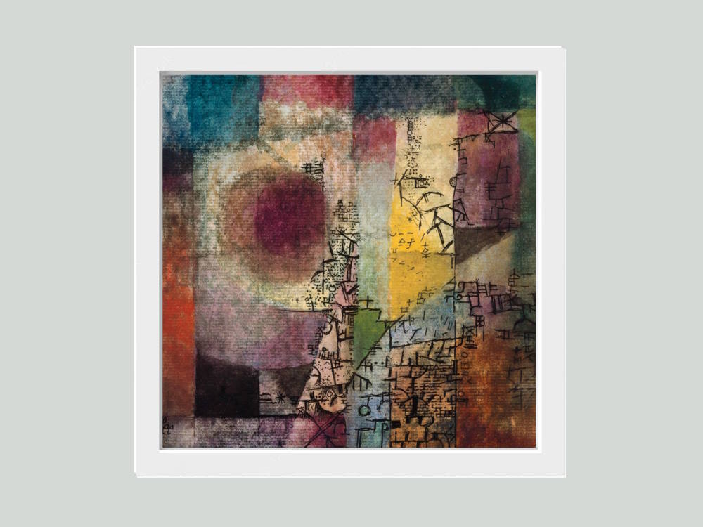 Abstract Coloured 20th Century painting by Paul Klee Wall Hanging