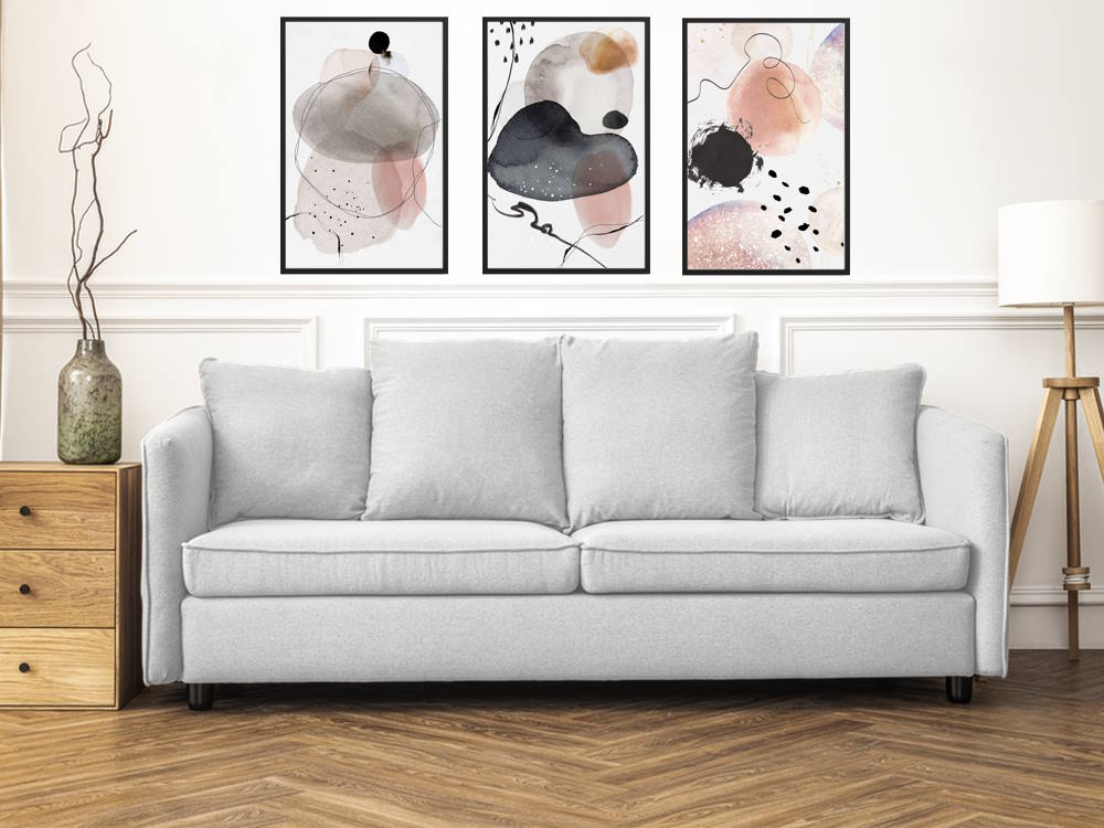 Muted Abstract Tones Printed Poster Living Room Wall Art