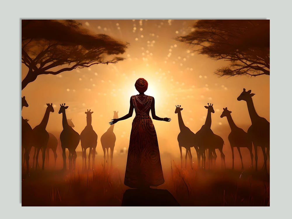 Under the African Sun Printed Canvas Wall Art